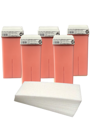 Stripwax Voordeelbox Titanium 5x100ml + 100 Strips