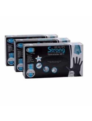 Ro.ial nitril handschoenen zwart S 100 st – AQL 15,