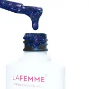 La Femme UV&LED Hybrid Nagellak H266  Sparkling blue