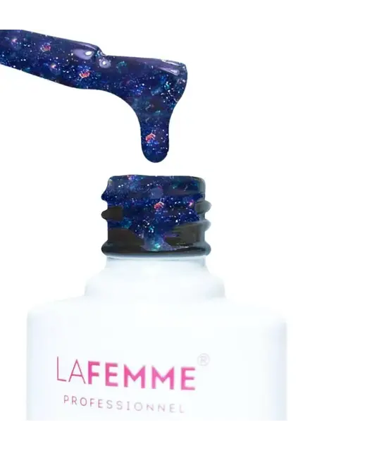 La Femme UV&LED Hybrid Nagellak H266  Sparkling blue