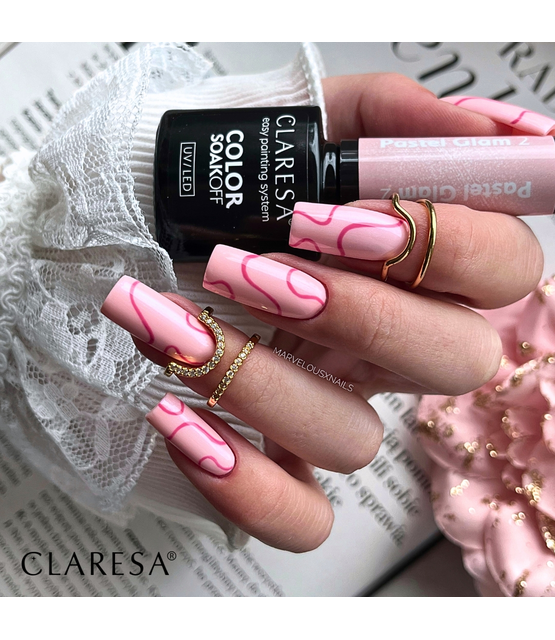 Claresa Pastel Glam 2 Gellak | Melkroze Lipgloss Nagels