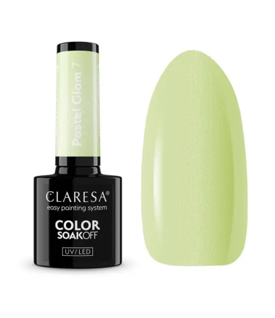 CLARESA Pastel Glam 7 Gel Polish – Pastelgroene Gellak 5 g