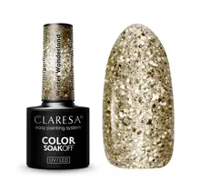 CLARESA Winter Wonderland 5 – Gouden Glitter Gellak 5 g