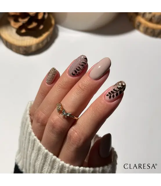 CLARESA Winter Wonderland 5 – Gouden Glitter Gellak 5 g