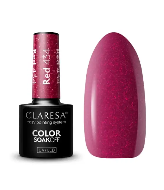 CLARESA Red 434 Gel Polish – Kersenrode Gellak Sunny Garden