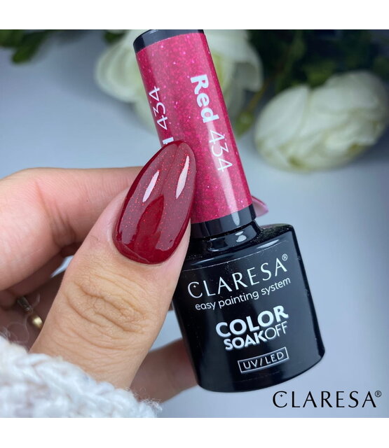 CLARESA Red 434 Gel Polish – Kersenrode Gellak Sunny Garden