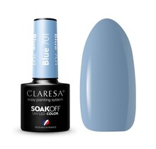 CLARESA Blue 701 Gel Polish – poederblauwe pastel gellak met zachte uitstraling
