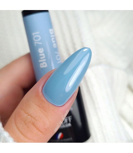 CLARESA Blue 701 Gel Polish – poederblauwe pastel gellak met zachte uitstraling
