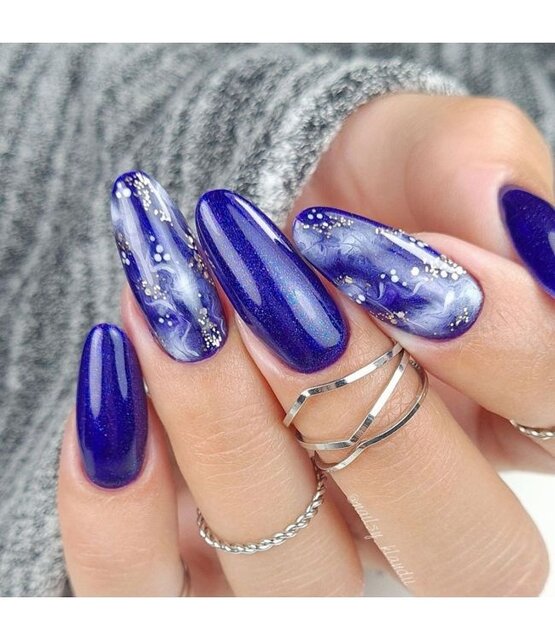 CLARESA Galaxy Navy Blue Gel Polish – Donkerblauwe Glitter Gellak