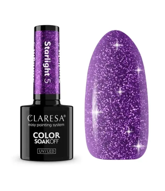 CLARESA Starlight 5 Gel Polish – Flash Effect Gellak