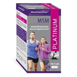 MANNAVITAL NATURAL PRODUCTS MSM PLATINUM (180 V-COMPRIMÉS)