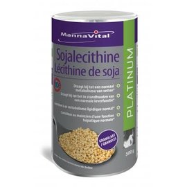 MANNAVITAL NATURAL PRODUCTS SOJALECITHINE GRANULAAT 98 % GMO-VRIJ ID CERT. PLATINUM (500 G)