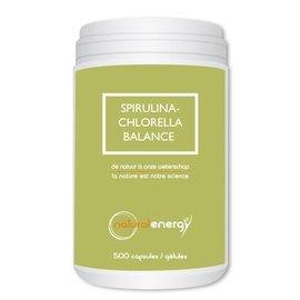 NATURAL ENERGY SPIRULINA-CHLORELLA BALANCE (500 CAPS)