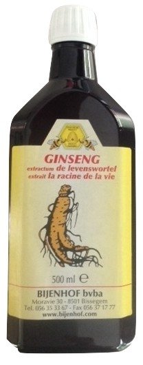 BIJENHOF BEE PRODUCTS GINSENG TONICUM EXTRACT VAN DE LEVENSWORTEL (500 ML)