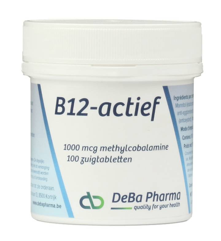 DEBA PHARMA HEALTH PRODUCTS VITAMINE B12 ACTIEF METHYLCOBALAMINE (100 ZUIGTABLETTEN)