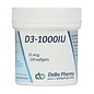 DEBA PHARMA HEALTH PRODUCTS VITAMINE D3 1000 IU (120 SOFTGELS)