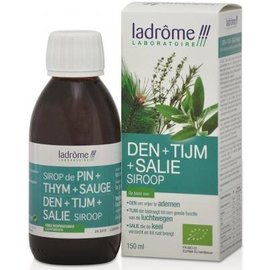 LADRÔME LABORATOIRE SIROP ANTITUSSIF BIO - PIN + THYM + SAUGE - VOIES RESPIRATOIRES BIO (150 ML)