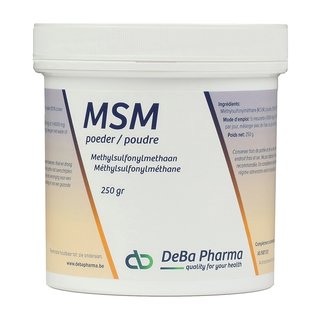 DEBA PHARMA HEALTH PRODUCTS MSM POUDRE (250 G)