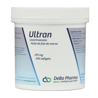 DEBA PHARMA HEALTH PRODUCTS ULTRAN HUILE DE FOIE DE MORUE (500 SOFTGELS)