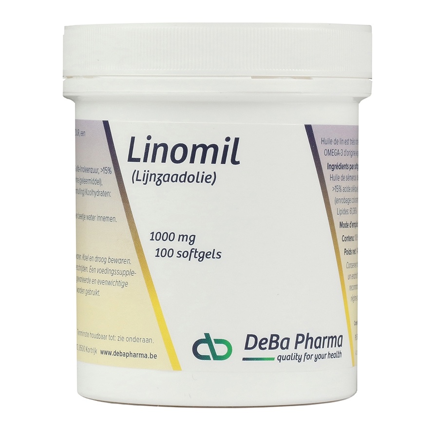 DEBA PHARMA HEALTH PRODUCTS LINOMIL LIJNZAADOLIE (100 SOFTGELS)