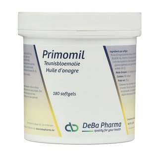 DEBA PHARMA HEALTH PRODUCTS PRIMOMIL TEUNISBLOEMOLIE OMEGA 6 (180 SOFTGELS)