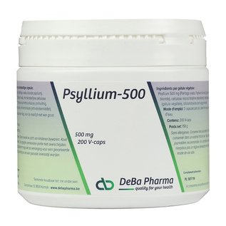 DEBA PHARMA HEALTH PRODUCTS PSYLLIUM 500 (200 V-CAPS)