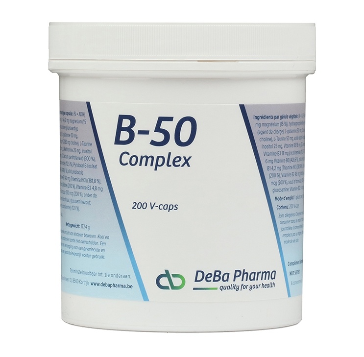 DEBA PHARMA HEALTH PRODUCTS B-50 COMPLEX (200 V-CAPS)