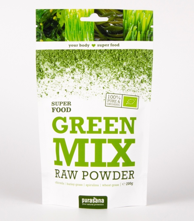 PURASANA NATURAL PROTECTION GREEN MIX RAW POWDER SUPER FOOD (200 G)