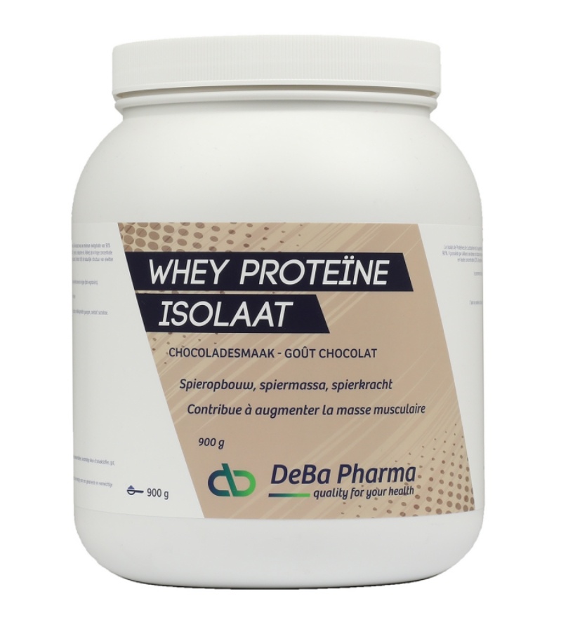 DEBA PHARMA HEALTH PRODUCTS WHEY PROTEINE ISOLAAT CHOCOLADE (900 G)