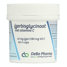 DEBA PHARMA HEALTH PRODUCTS BISGLYCINATE DE FER AVEC VITAMINE C (60 V-CAPS)