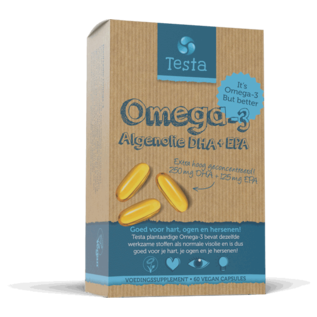 TESTA OMEGA 3 TESTA HUILE D’ALGUES OMÉGA-3 DHA+EPA VEGAN (60 V-CAPS)