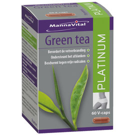 MANNAVITAL NATURAL PRODUCTS GREEN TEA PLATINUM - GROENE THEE (60 V-CAPS)