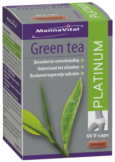 MANNAVITAL NATURAL PRODUCTS GREEN TEA PLATINUM - GROENE THEE (60 V-CAPS)