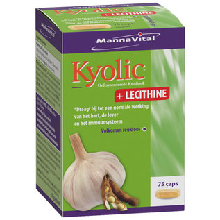 MANNAVITAL NATURAL PRODUCTS KYOLIC AIL FERMENTÉ + LÉCITHINE (75 CAPS)