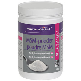 MANNAVITAL NATURAL PRODUCTS MSM POUDRE PLATINUM (500 G)