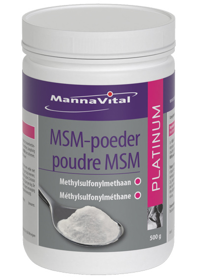 MANNAVITAL NATURAL PRODUCTS MSM POEDER PLATINUM (500 G)
