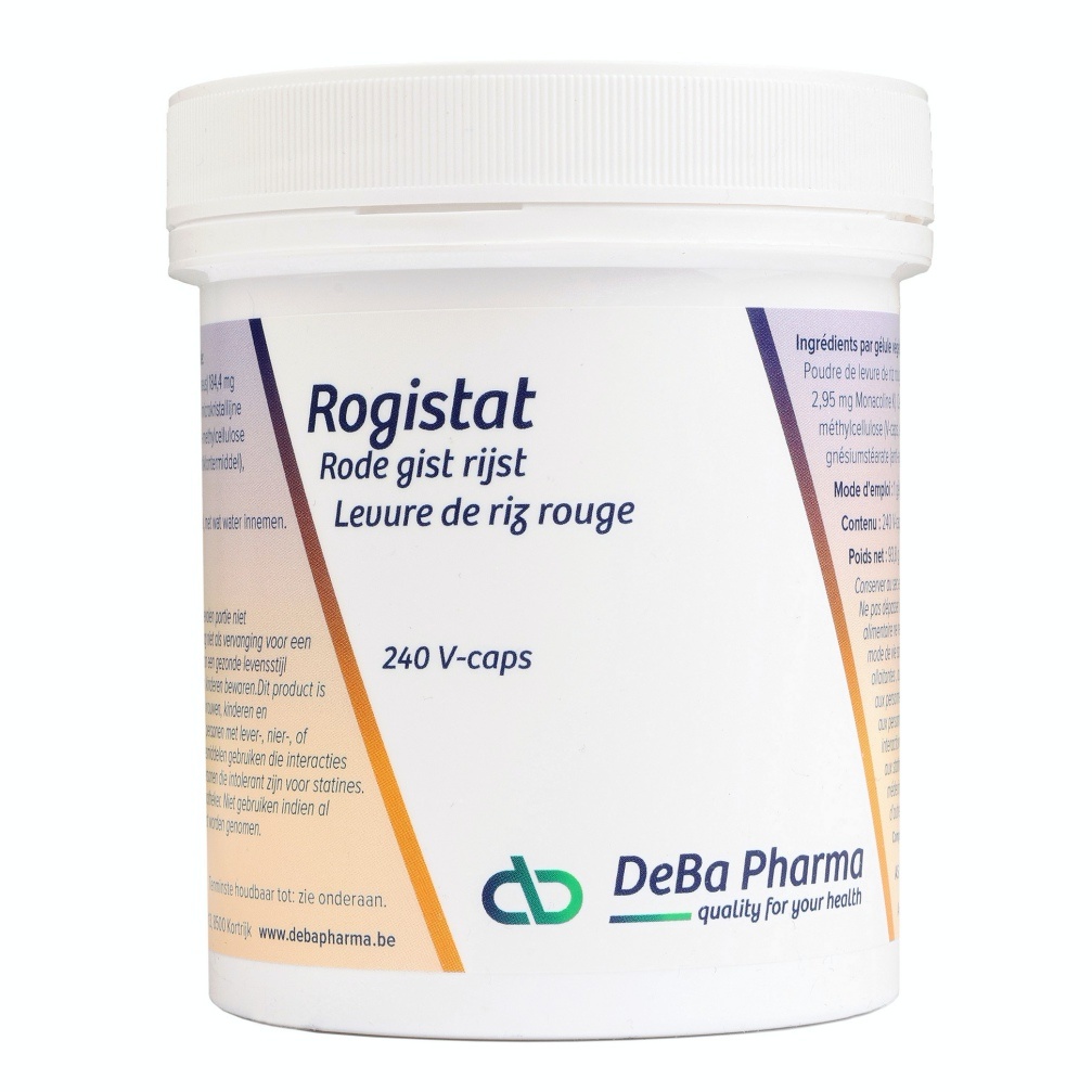 DEBA PHARMA HEALTH PRODUCTS ROGISTAT RODE GEFERMENTEERDE RIJST (240 V-CAPS)