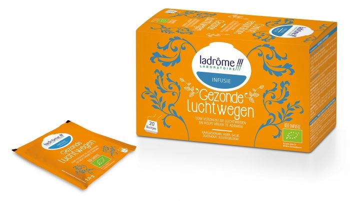 LADRÔME LABORATOIRE KRUIDENINFUSIE GEZONDE LUCHTWEGEN ( 20 BUILTJES)
