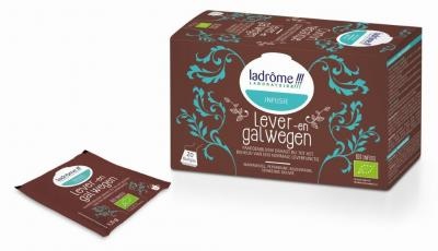 LADRÔME LABORATOIRE KRUIDENINFUSIE LEVER EN GALWEGEN ( 20 BUILTJES)