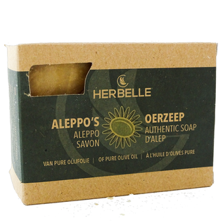 HERBELLE AUTHENTIC SOAP SAVON D'ALEP À L'HUILE D'OLIVES PURE (200 G)