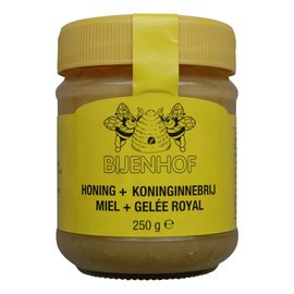 BIJENHOF BEE PRODUCTS HONING + KONINGINNEBRIJ (250 G)