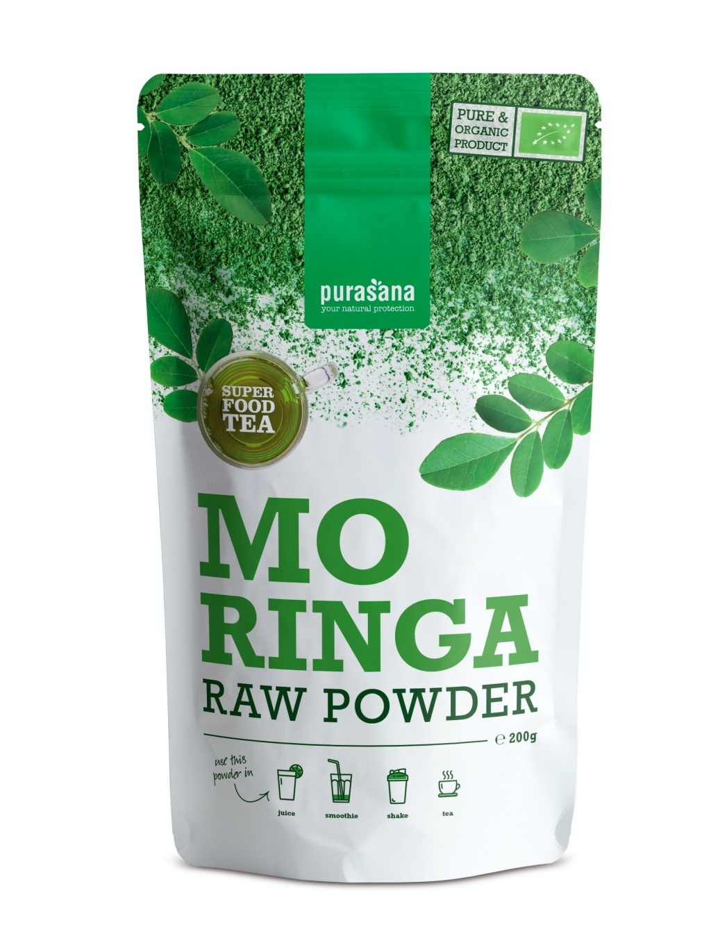 PURASANA NATURAL PROTECTION MORINGA RAW POEDER (200 G)