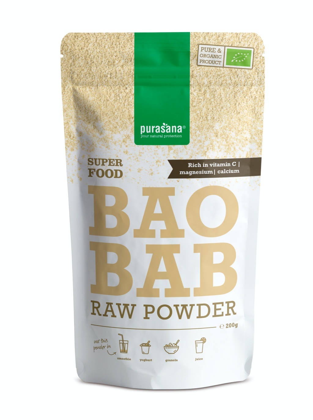 PURASANA NATURAL PROTECTION BAOBAB RAW POEDER (200 G)