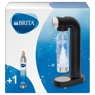 BRITA SODAONE BLACK MACHINE À EAU GAZEUSE INCLUANT 1 BOUTEILLE PET ET 1 CYLINDRE CO2