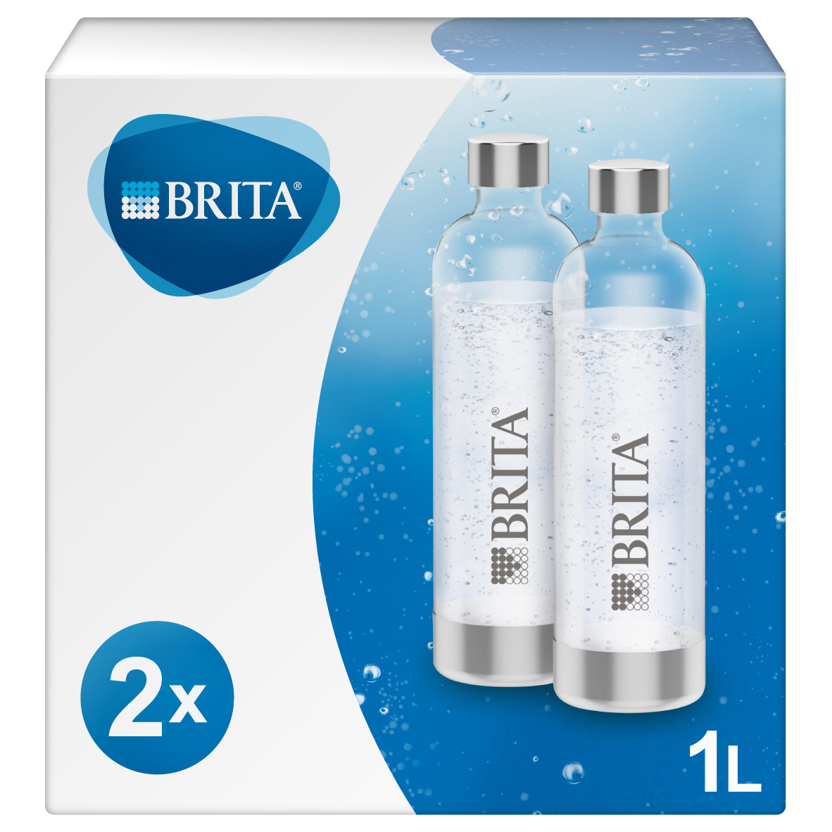 Gazéificateur d'eau BRITA sodaONE pack de 2 bouteilles