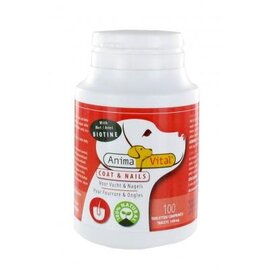 ANIMAVITAL DOGS COAT & NAILS - BIOTINE COMPLEX (100 TABLETTEN)