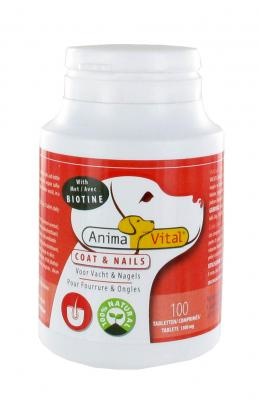 ANIMAVITAL DOGS COAT & NAILS - BIOTINE COMPLEX (100 TABLETTEN)