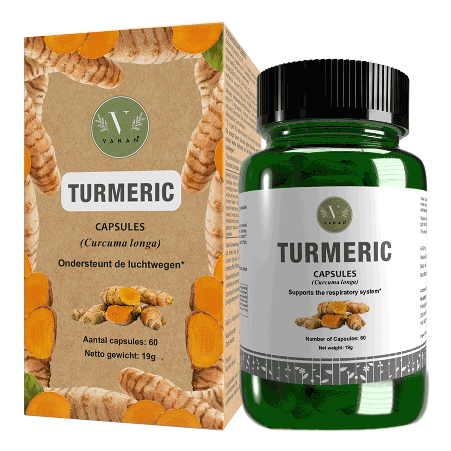 VANAN TURMERIC CURCUMA LONGA (60 CAPS) Supplementencenter.be