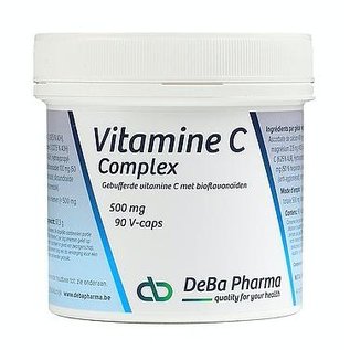 DEBA PHARMA HEALTH PRODUCTS VITAMINE C 500 COMPLEX BUFFERED C met BIOFLAVONOIDEN (90 V-CAPS)