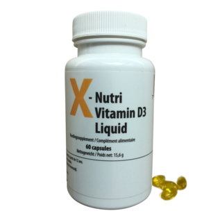X-NUTRI  X-NUTRI VITAMINE D3 LIQUIDE (60 SOFTGELS)